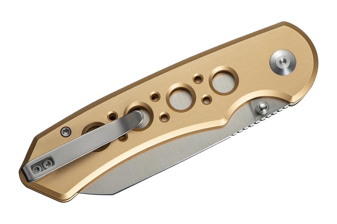 CIVIVI Pragma Prime C24067-3, Satin Finished 14C28N, Champagne Aluminum zakmes