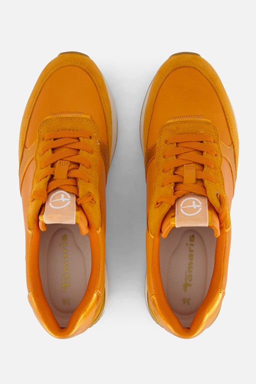 Tamaris Sneakers oranje Leer