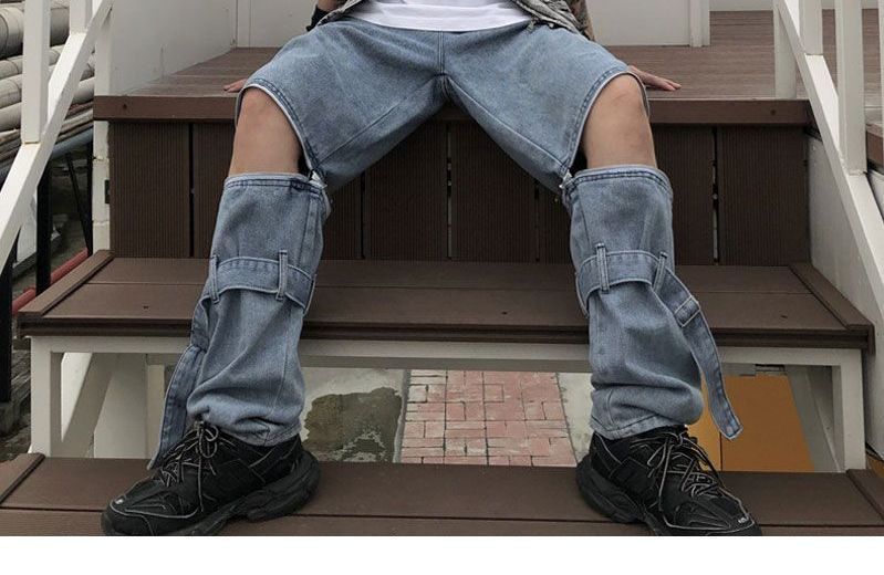 Shineon Studio - Jeans met afneembare pijpen