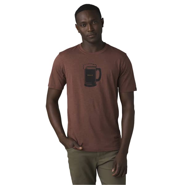 T-shirt PRANA BEER BELLY JOURNEYMAN CLOVE HEATHER