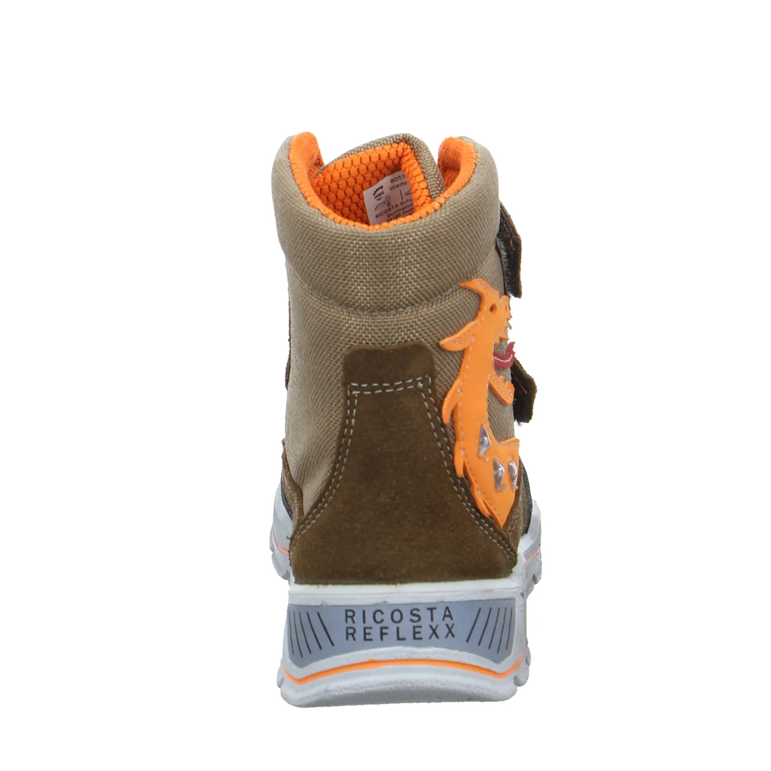 RICOSTA Jungen-Winter-Bottine Cognac Textil  Jungen Schneestiefel