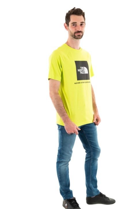Tee shirt the north face raglan redbox riq1 fizz/lime