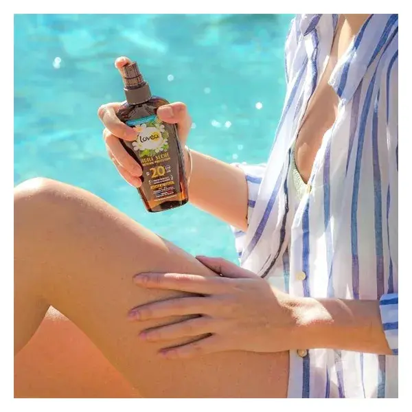 Lovea Protetor Solar Óleo Seco Monoi de Tahiti FPS20 150ml