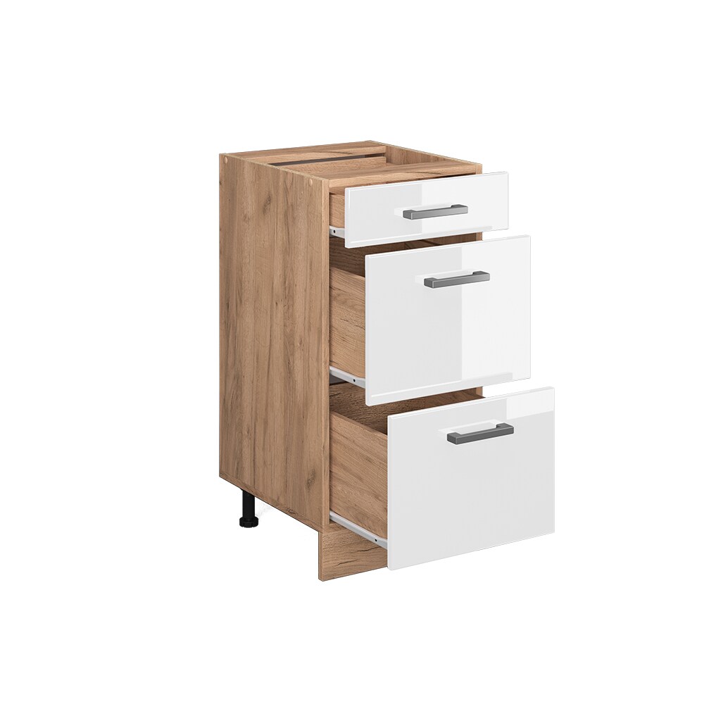 Vicco Schubladenunterschrank Küchenschrank Küchenzeile R-Line 40 cm Eiche Weiß Schublade