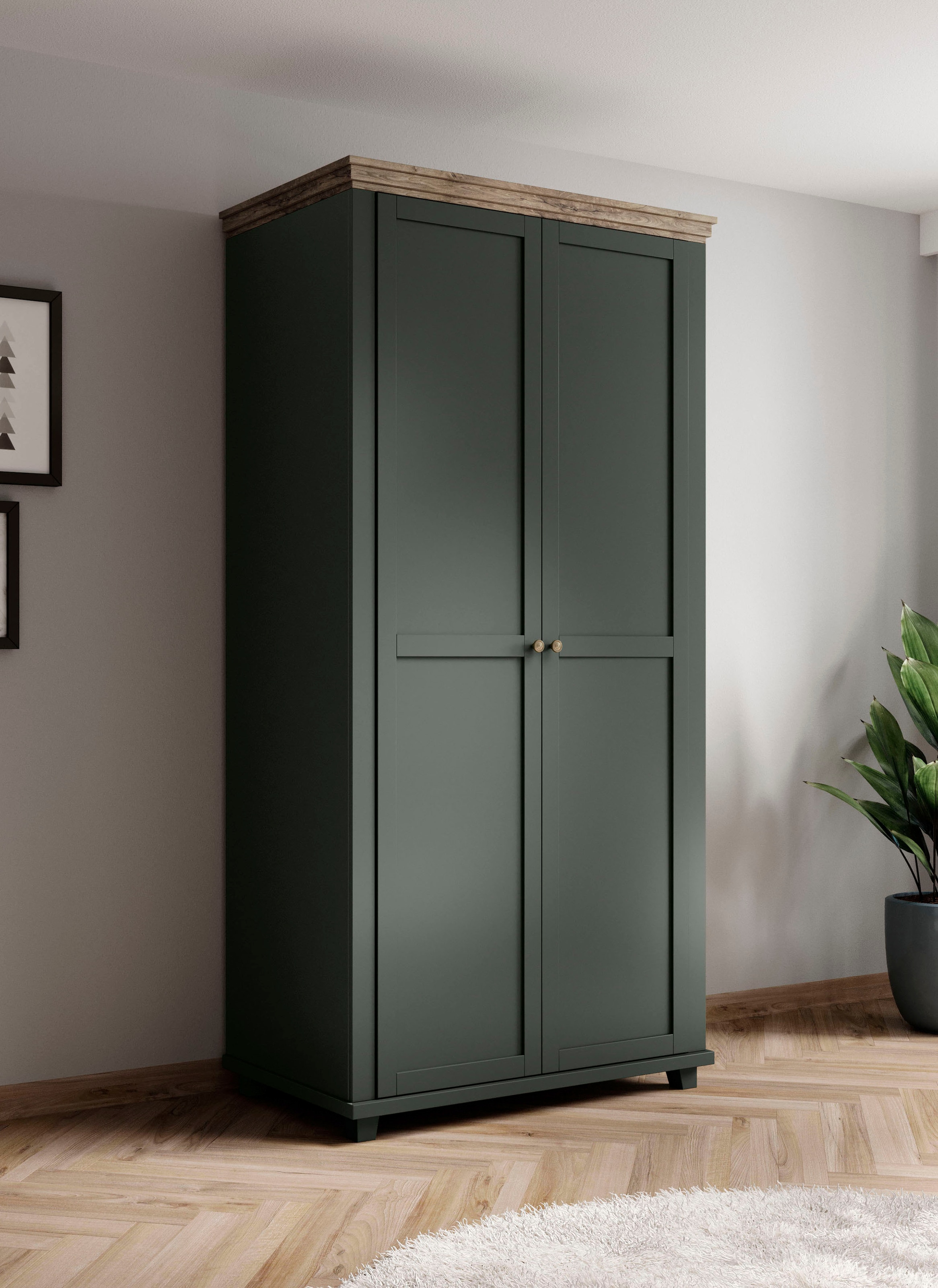 Home affaire Drehtürenschrank »Evora« 2-türig, 108cm breit