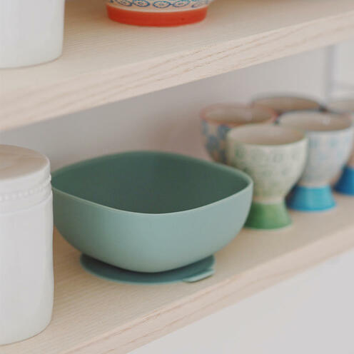 Bol silicone ventouse Sage green - BEABA