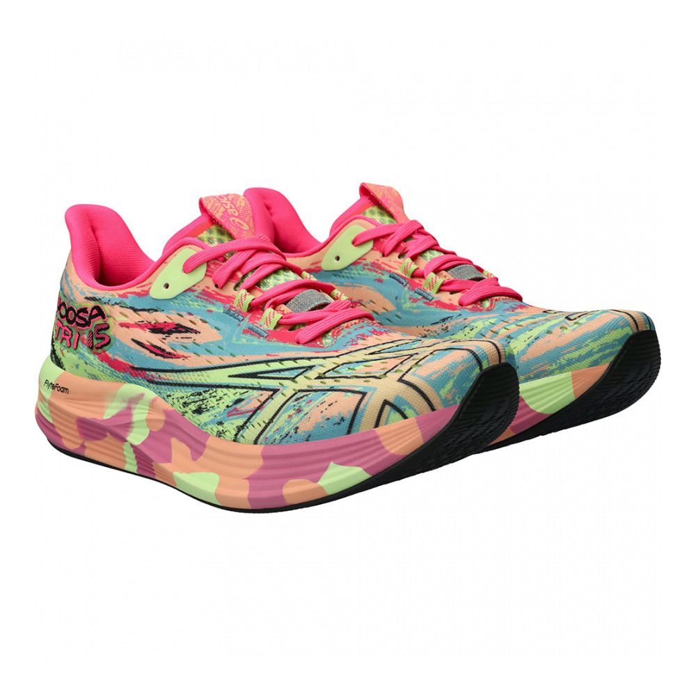 Asics NOOSA TRI 15 - Chaussures running Femme summer dune/lime green