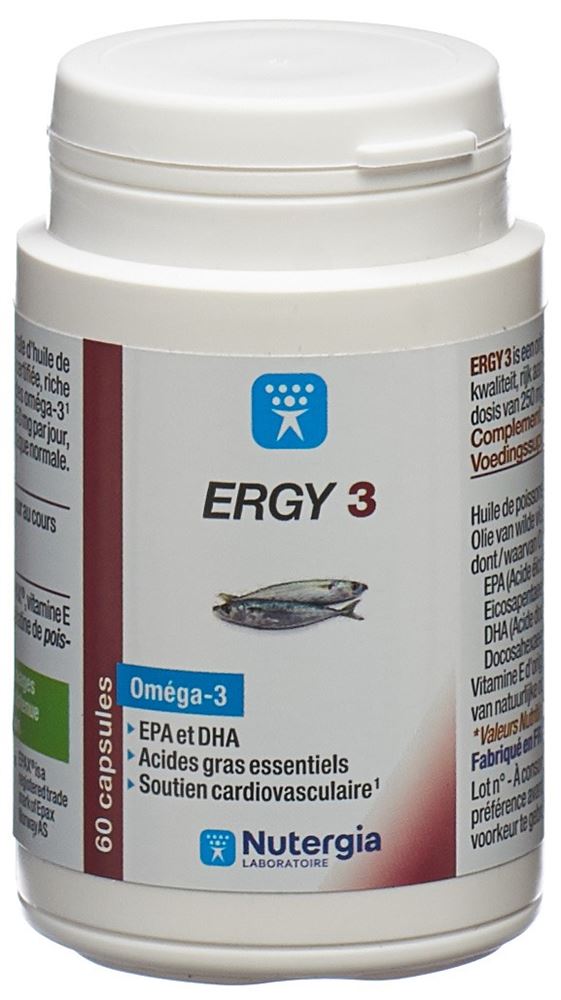NUTERGIA Ergy 3<br>60 Stück, Dose, Kapsel