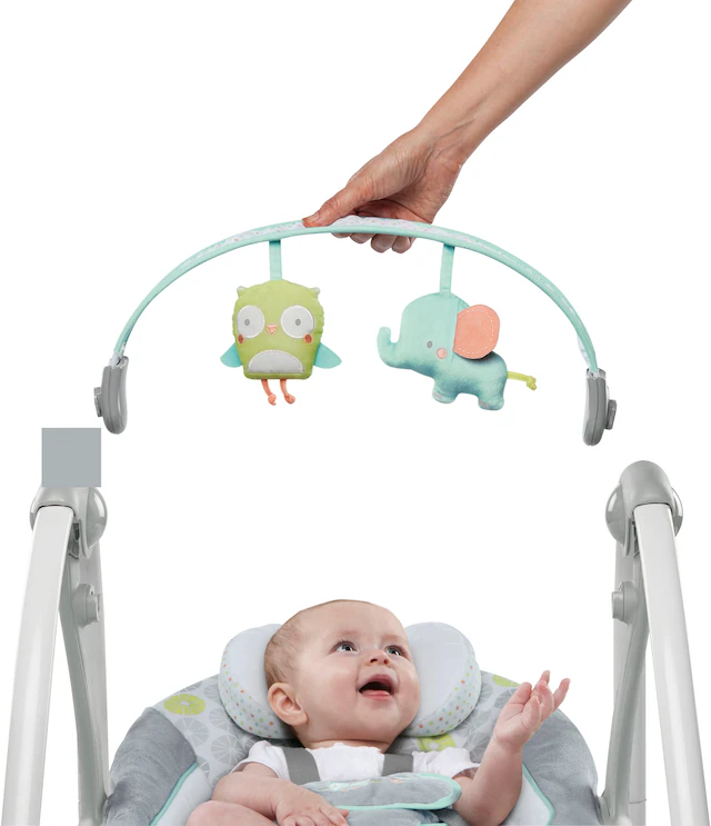ingenuity Babyschaukel »Swing'n Go, Hugs & Hoots« bis 9 kg tragbar