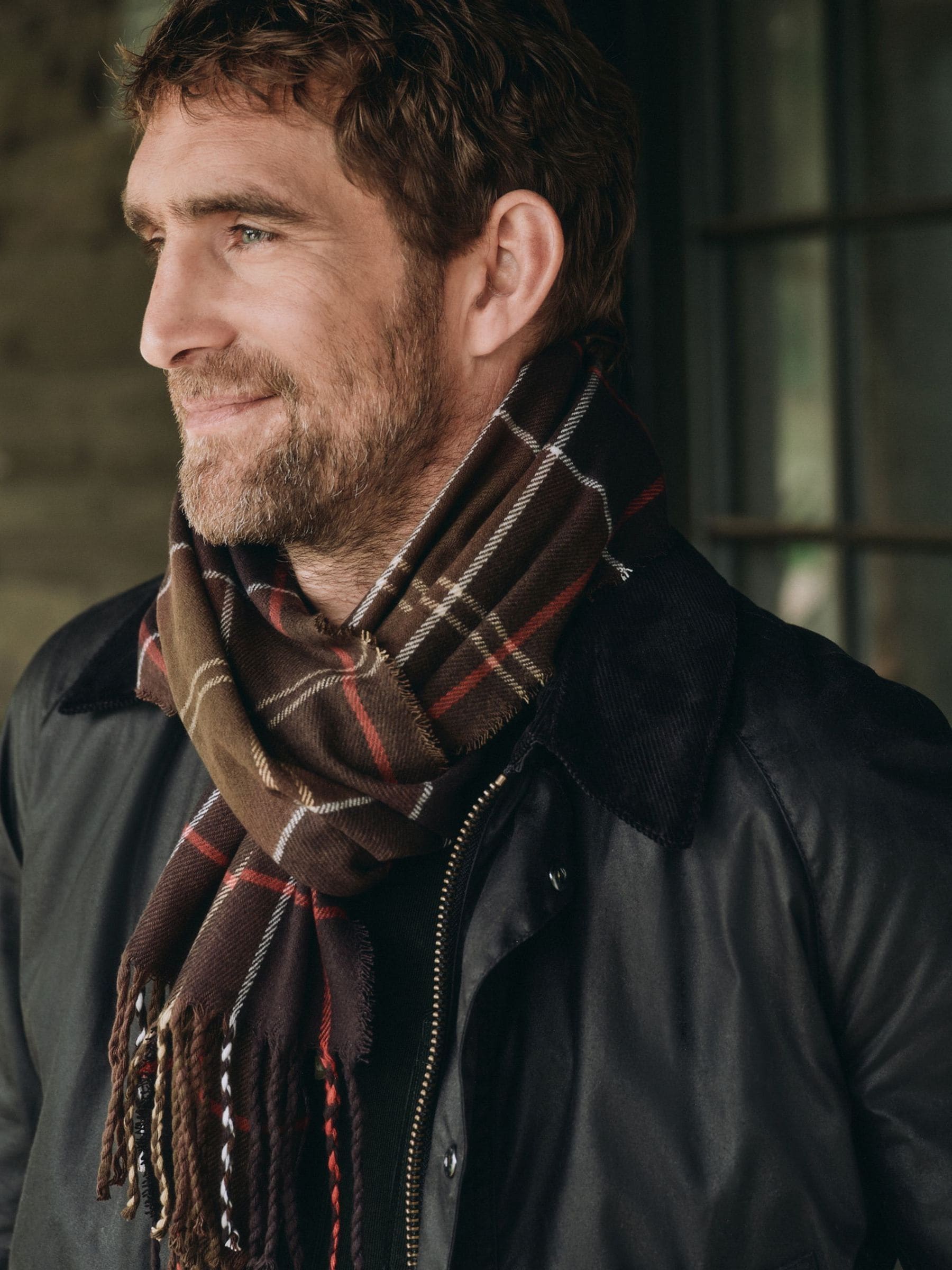 Groen - Barbour® Tartan Galingale Scarf