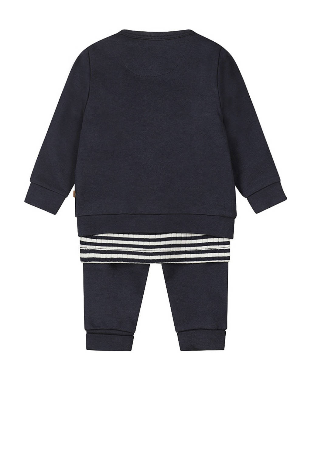 Dirkje vest + longsleeve + broek blauw/wit