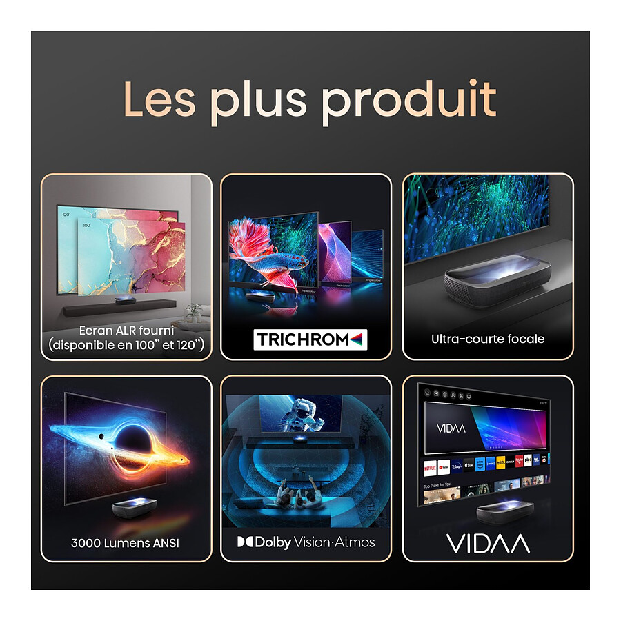 Hisense 120L9HD - DLP Triple Laser UHD 4K - 3000 Lumens