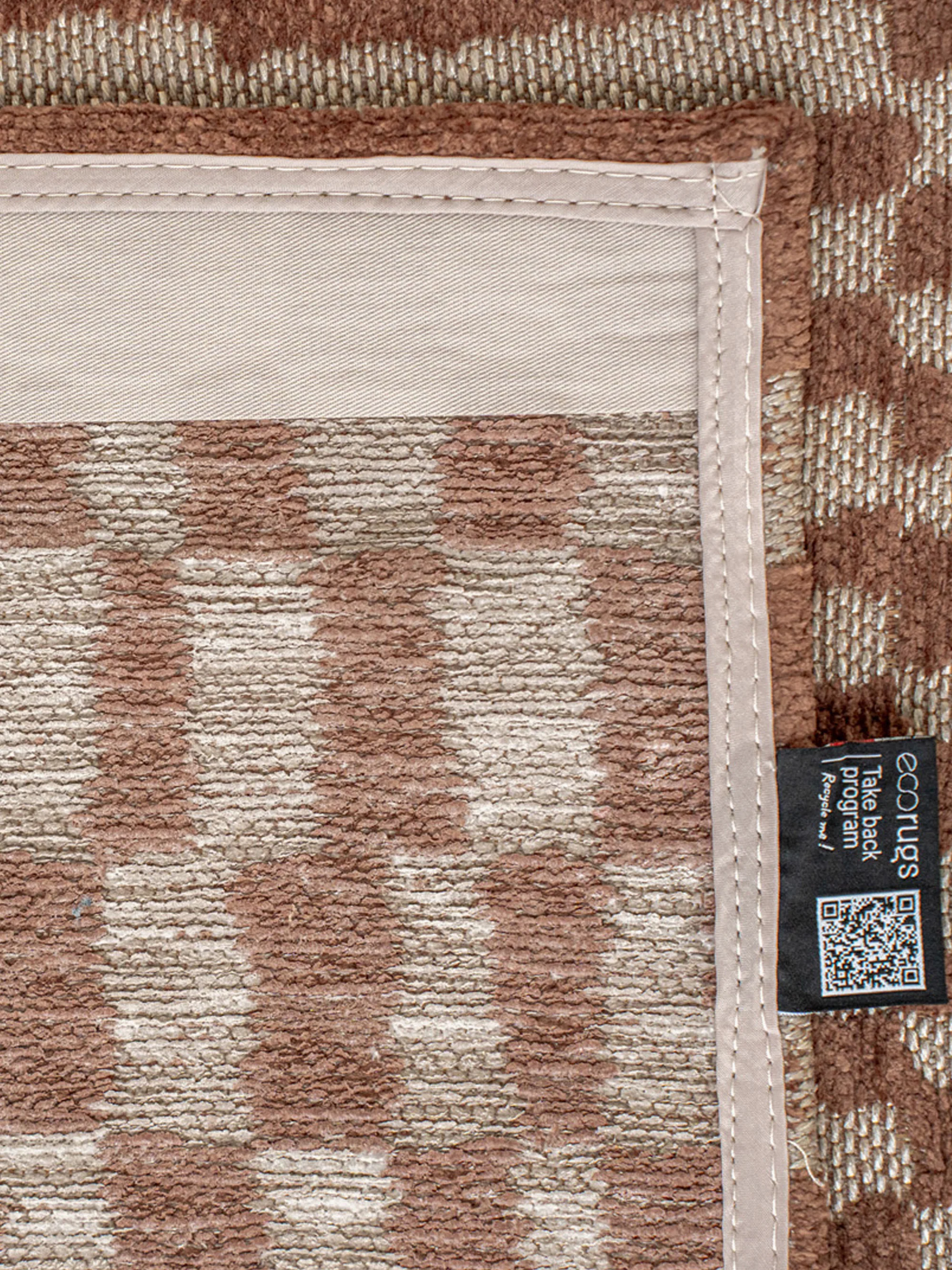 Wasbaar jacquard in- & outdoor vloerkleed Berber