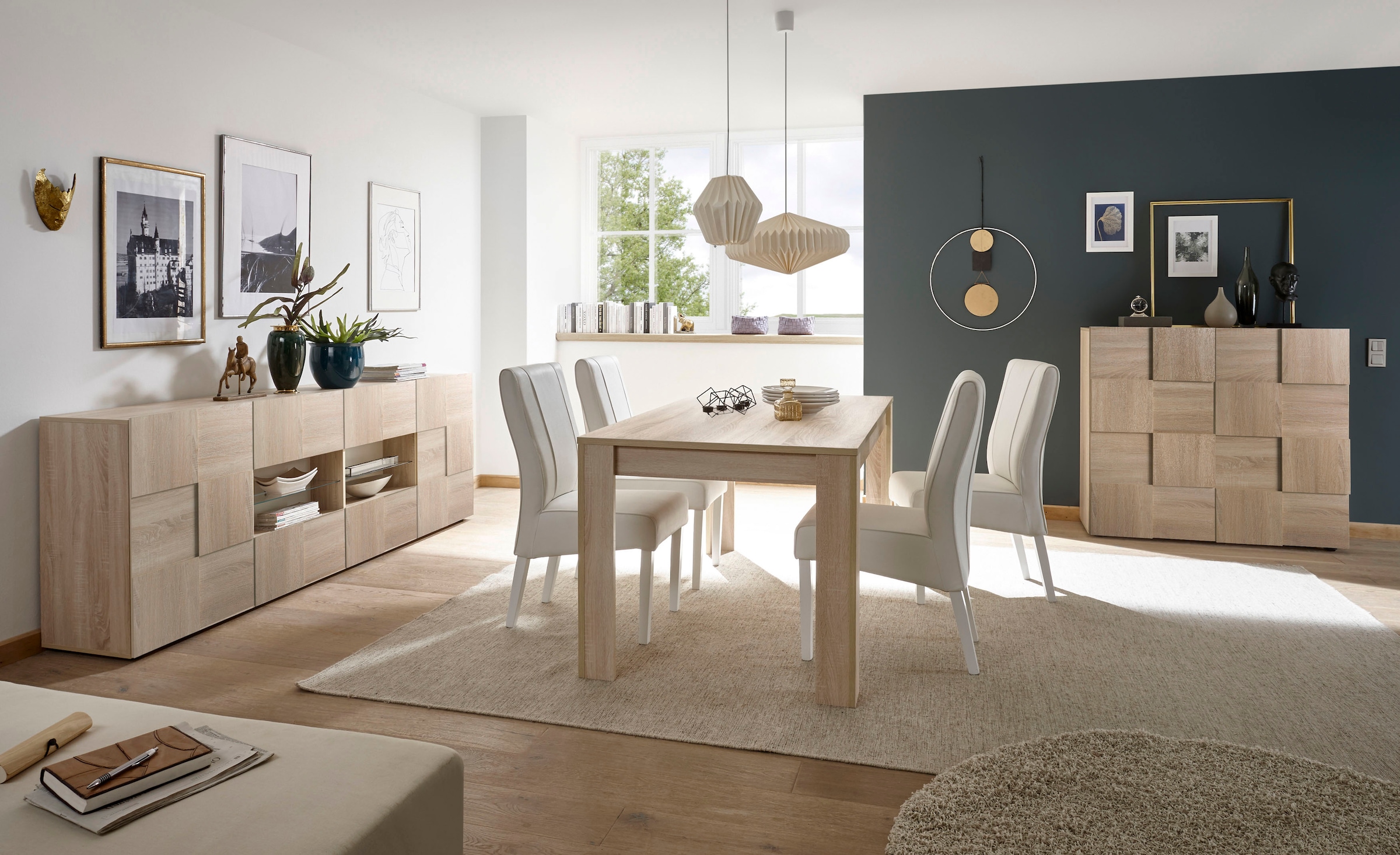 INOSIGN Esstisch »Rustica« , Breite 180 cm, erweiterbar durch Ansteckplatte