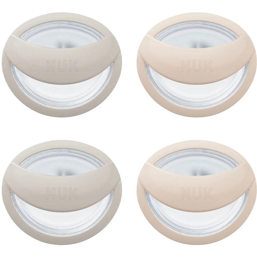 NUK Schnuller MommyFeel, 0-9 Monate, graubeige 4 Stück