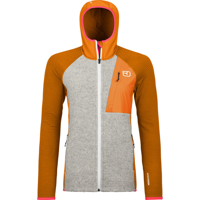 Ortovox Damen Fleece GP Classic Knit Hoodie Jacke
