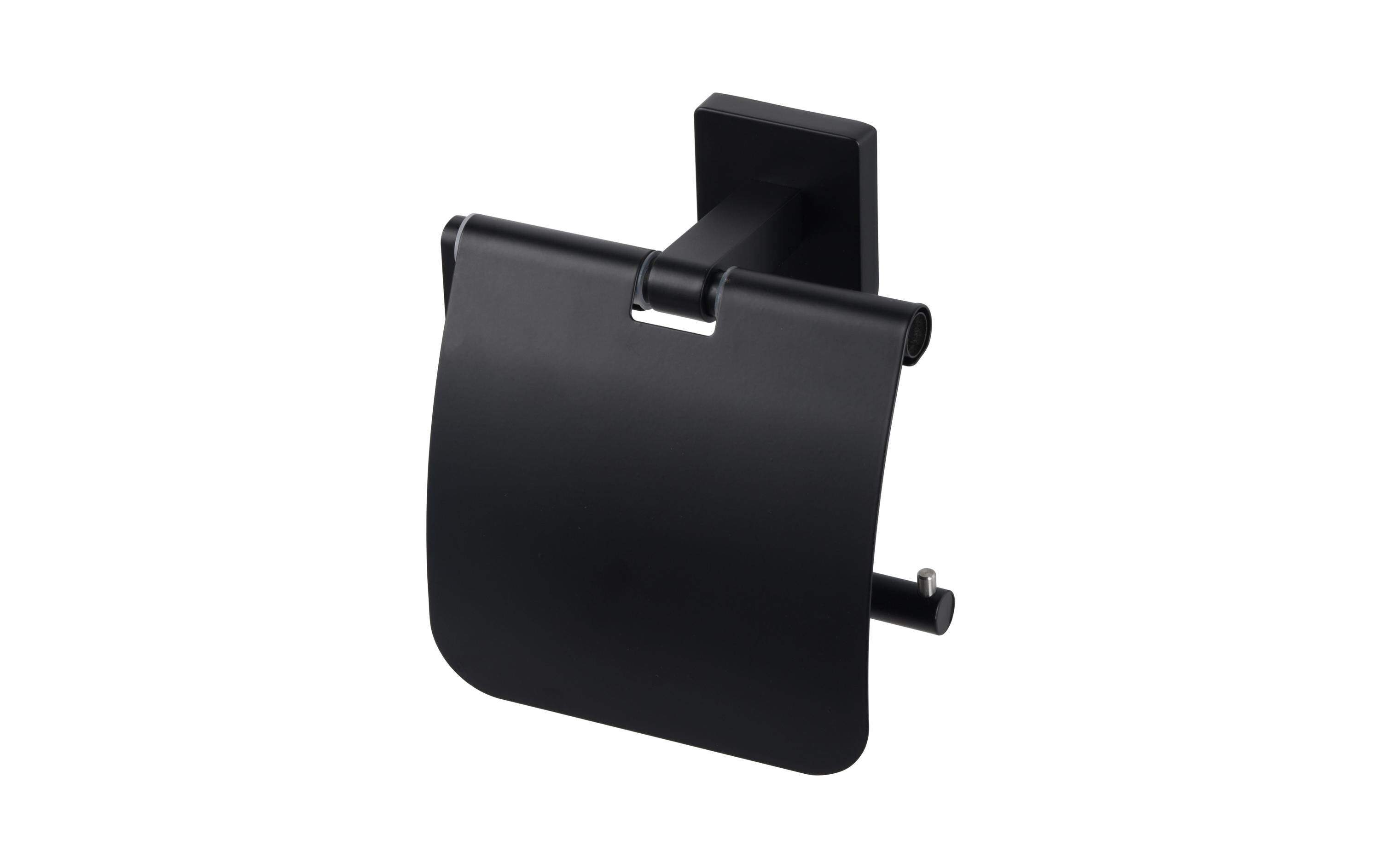 Toilettenpapierhalter SchwarzWC-Rollenhalter in zeitlosem Design