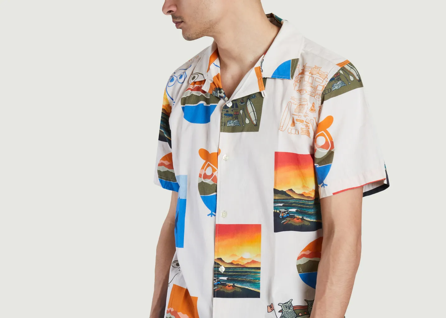 Chemisette imprimé fantaisie boxy fit KCA x Jonas Claesson KCA