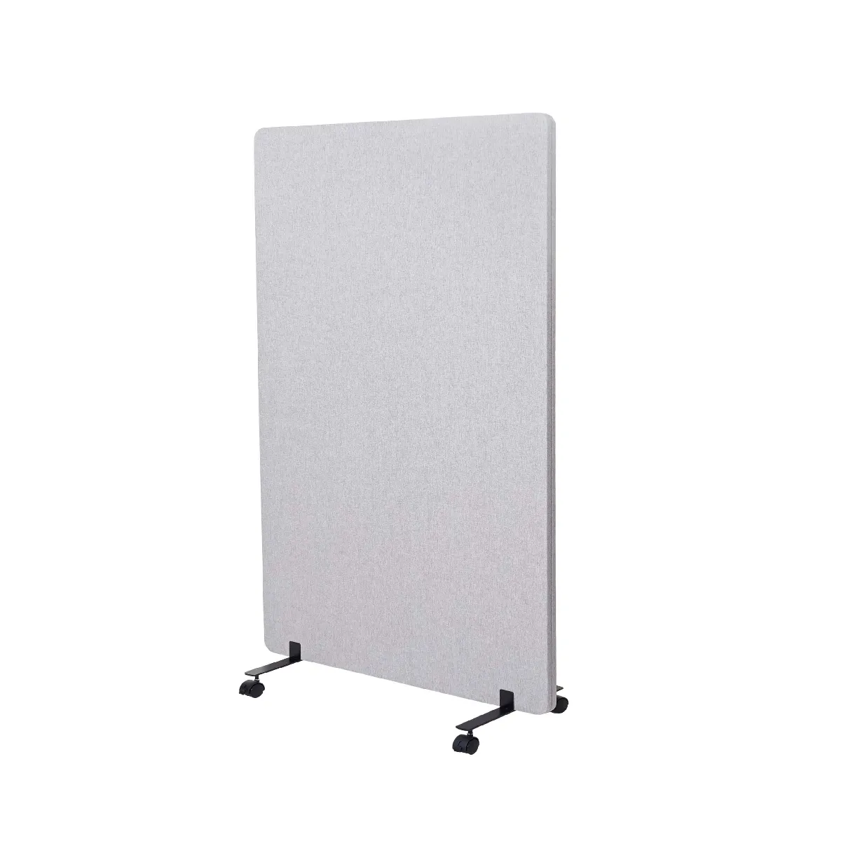 decoshop26 Cloison acoustique double paroi - Gris 127x80 cm