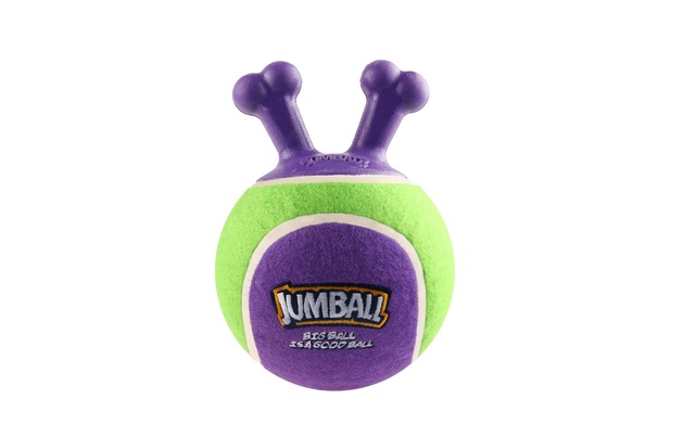 GiGwi Tier-Beschäftigungsspielzeug »Jumpball, Tennis Ball, Grün/Violett« Kunststoff