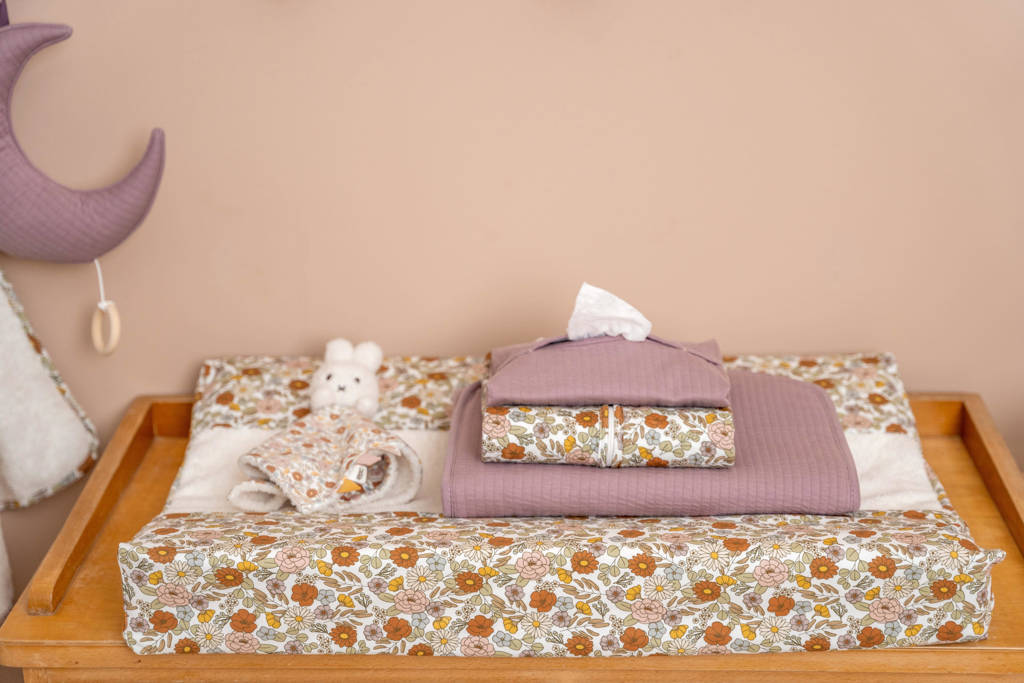 baby wiegdeken teddy 70x100 cm Pure Mauve