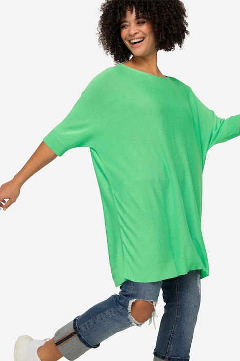 Pullover, oversized, Rundhals, Langarm