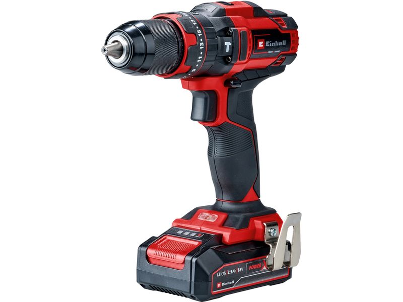 Einhell Akku-Schlagbohrschrauber TE-CD 18/44 Li-i (1 x 2.5A Akku-Schlagbohrschrauber mit 2-Gang Getriebe