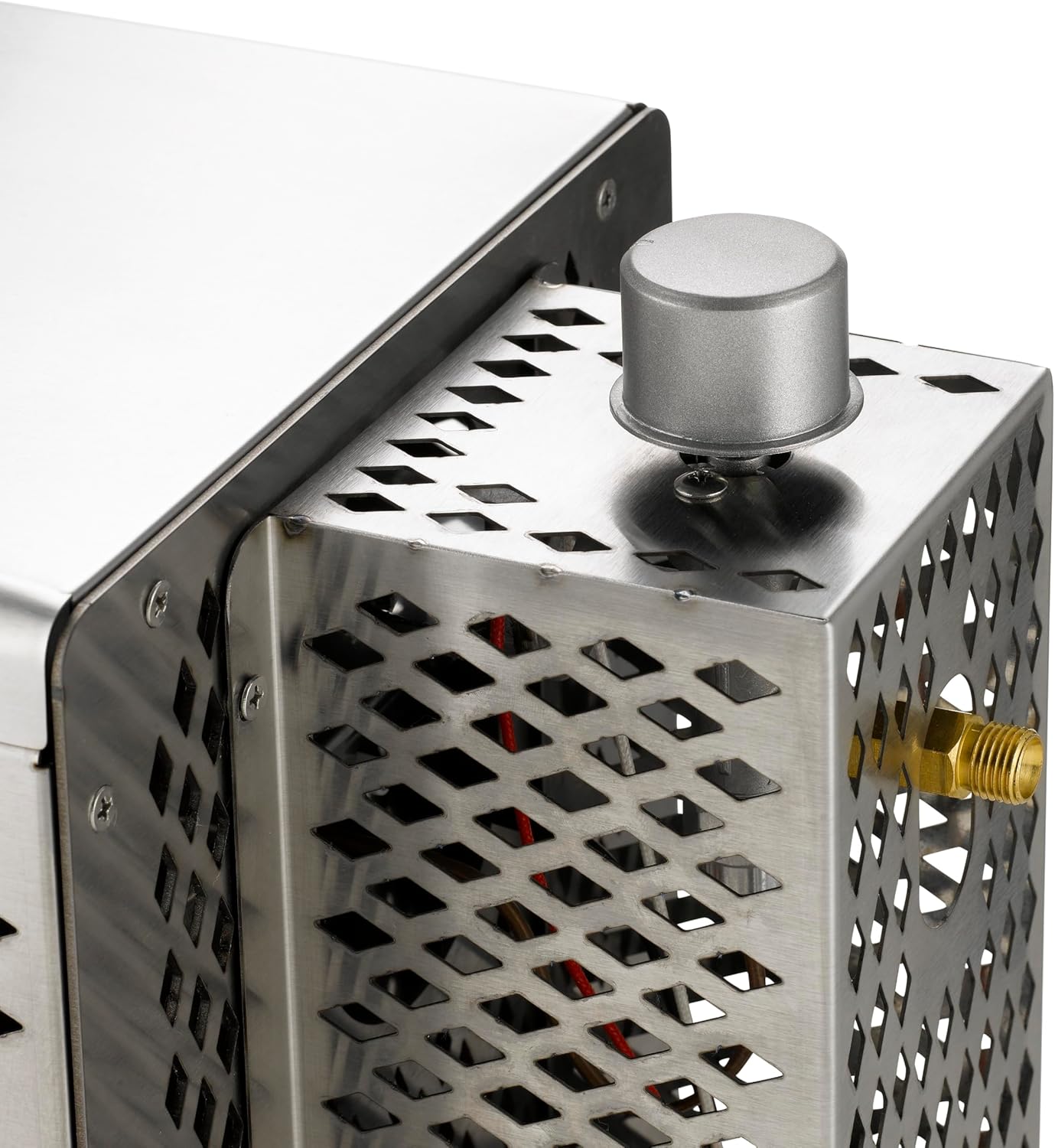 tepro Steakgrill Toronto, Keramikgrill-Infrarot Brenner / Gasgrill mit 3 kW Leistung, max. 800 Grad Gas, Piezozündung, Maße ca. 23 x 56 x 40,5 cm, Silber