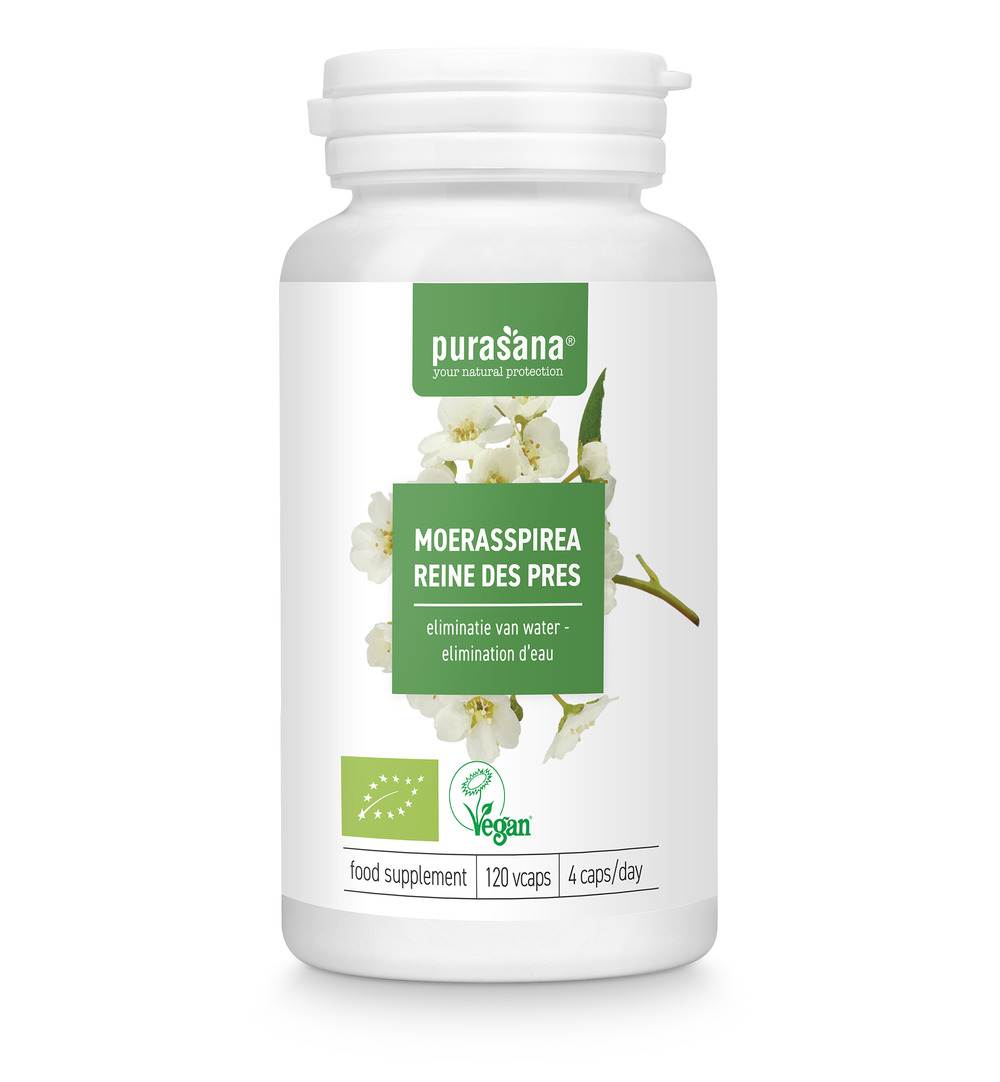 Purasana Moerasspirea/Reine Des Pres Vegan Bio (120 vega capsules)