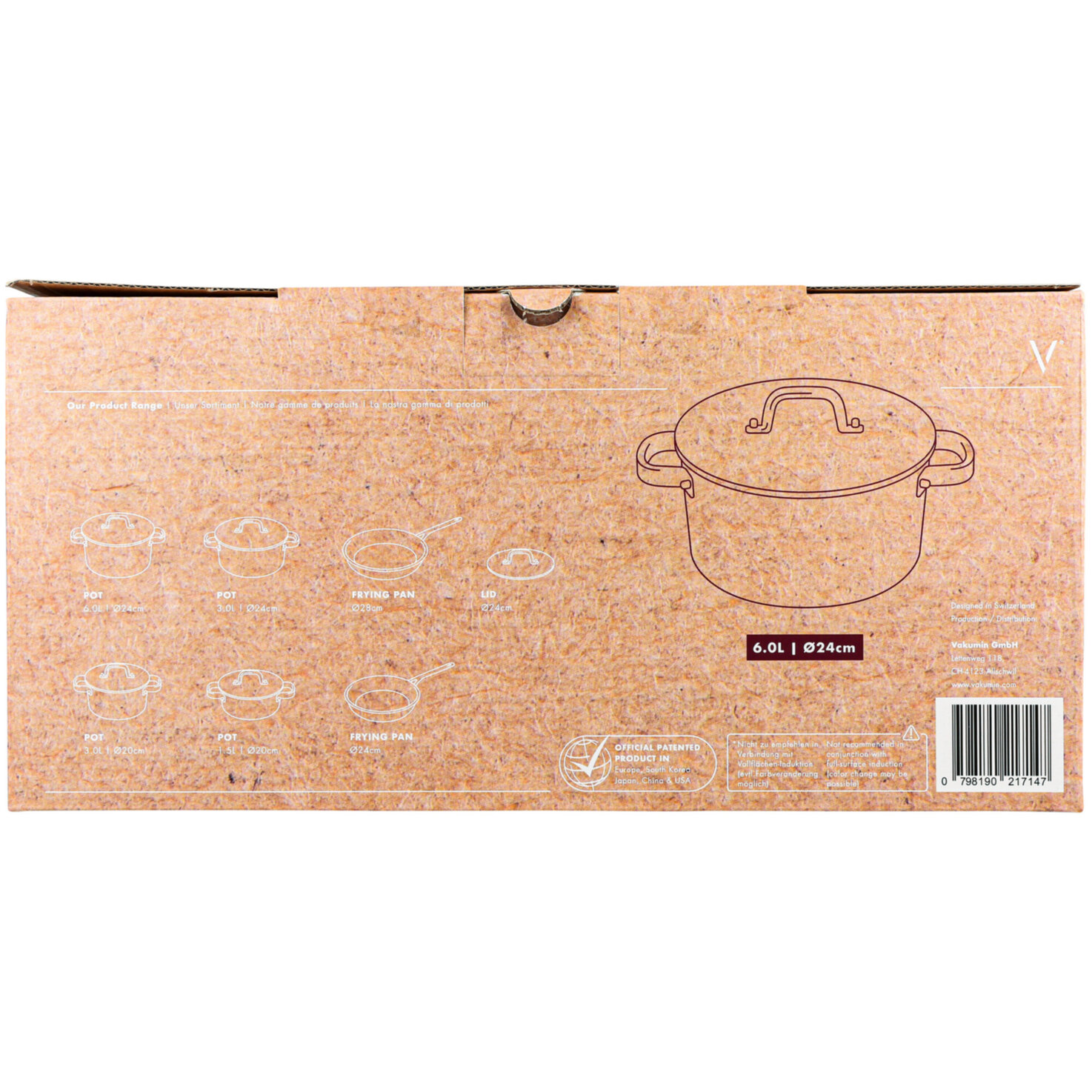 Vakumin Kochtopf 6L 24cm