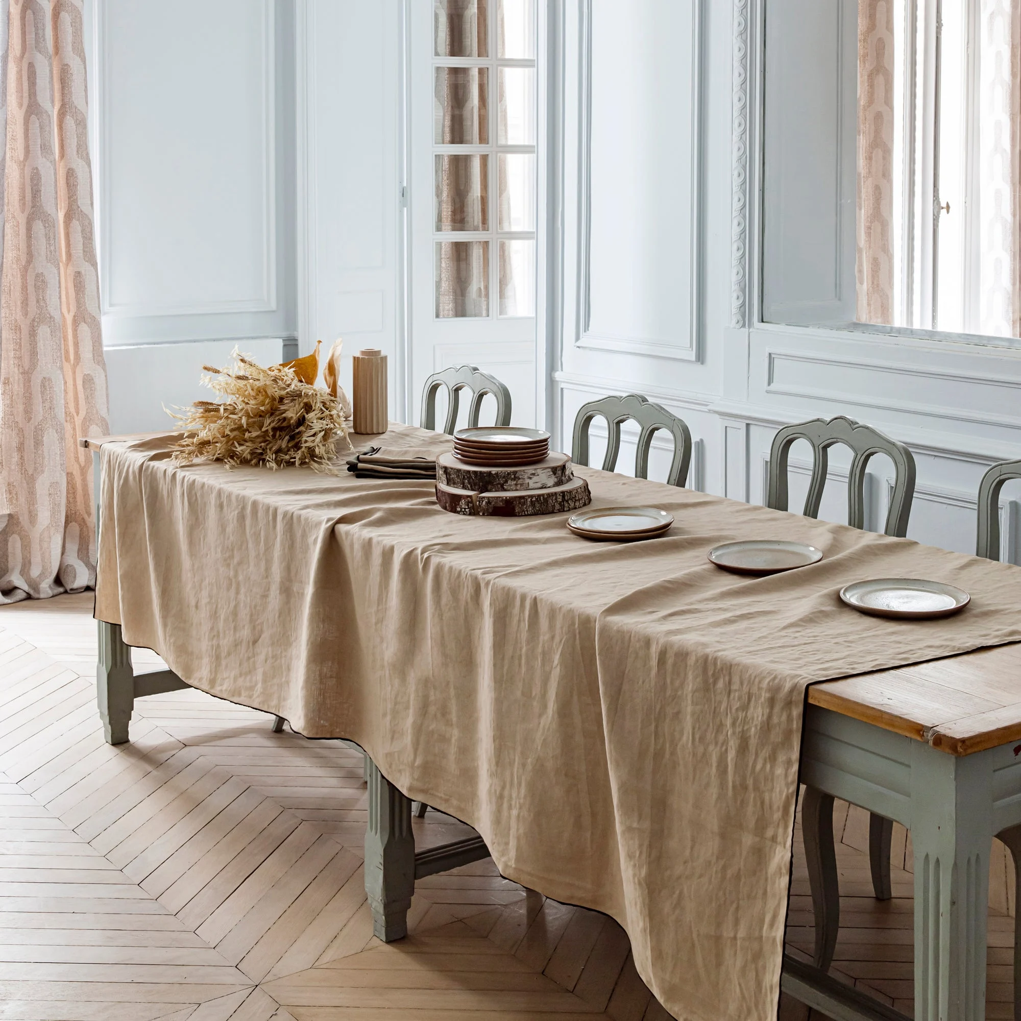 CARLINA - Nappe rectangulaire | Beige