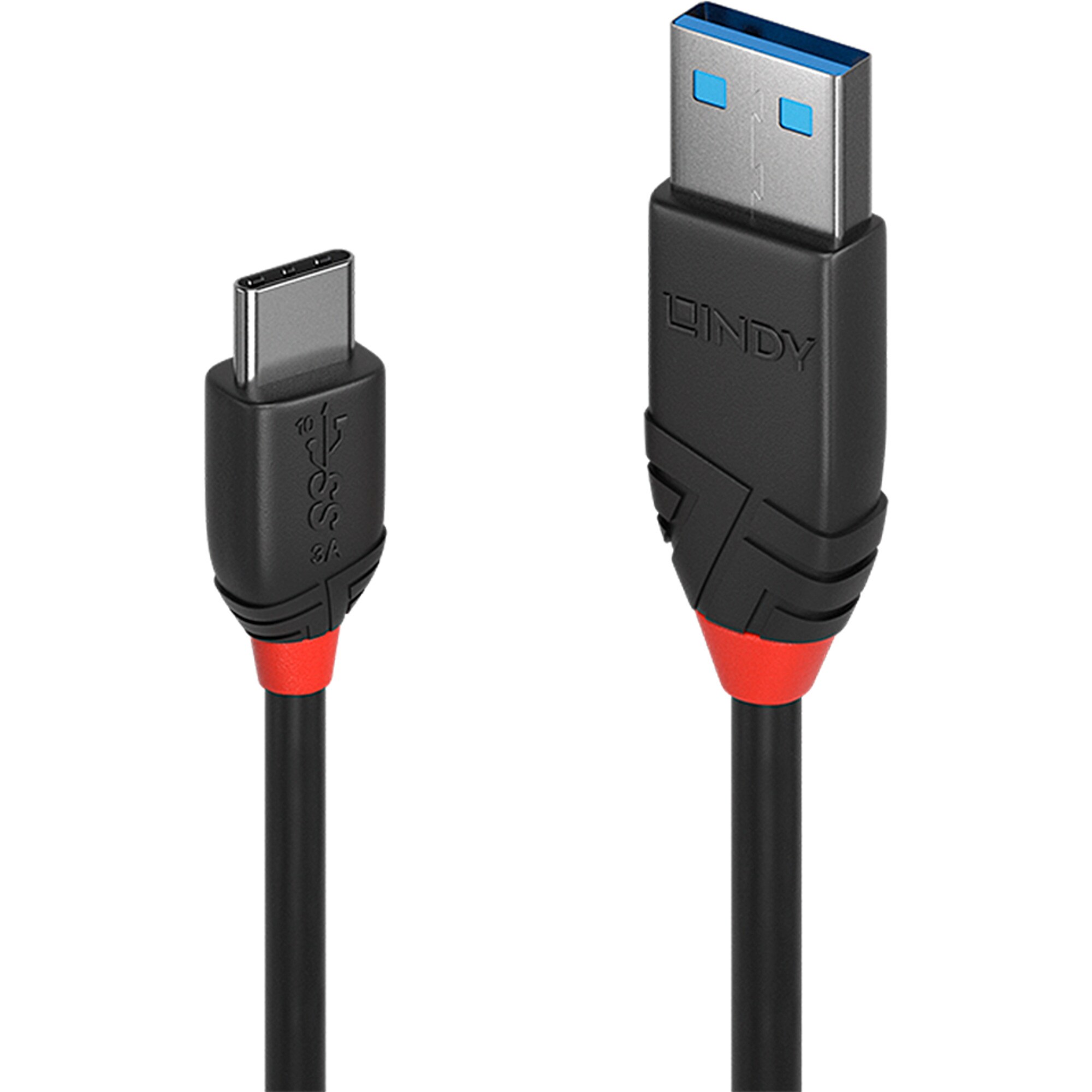 Lindy Kabel USB 3.2 Gen 2 Kabel Black Line, USB-A Stecker > USB-C Stecker