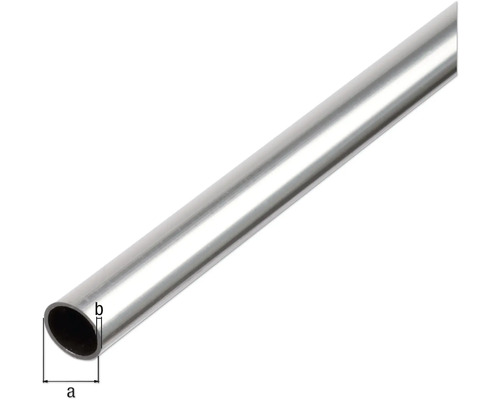 Ronde buis naturel aluminium Ø 20 mm, 1 m