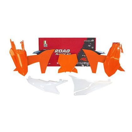 Kit plastiques R-tech 6p KTM SX - Orange / Blanc