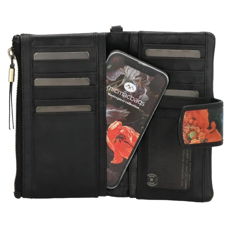 Micmac Bags Masterpiece Portemonnee Zwart