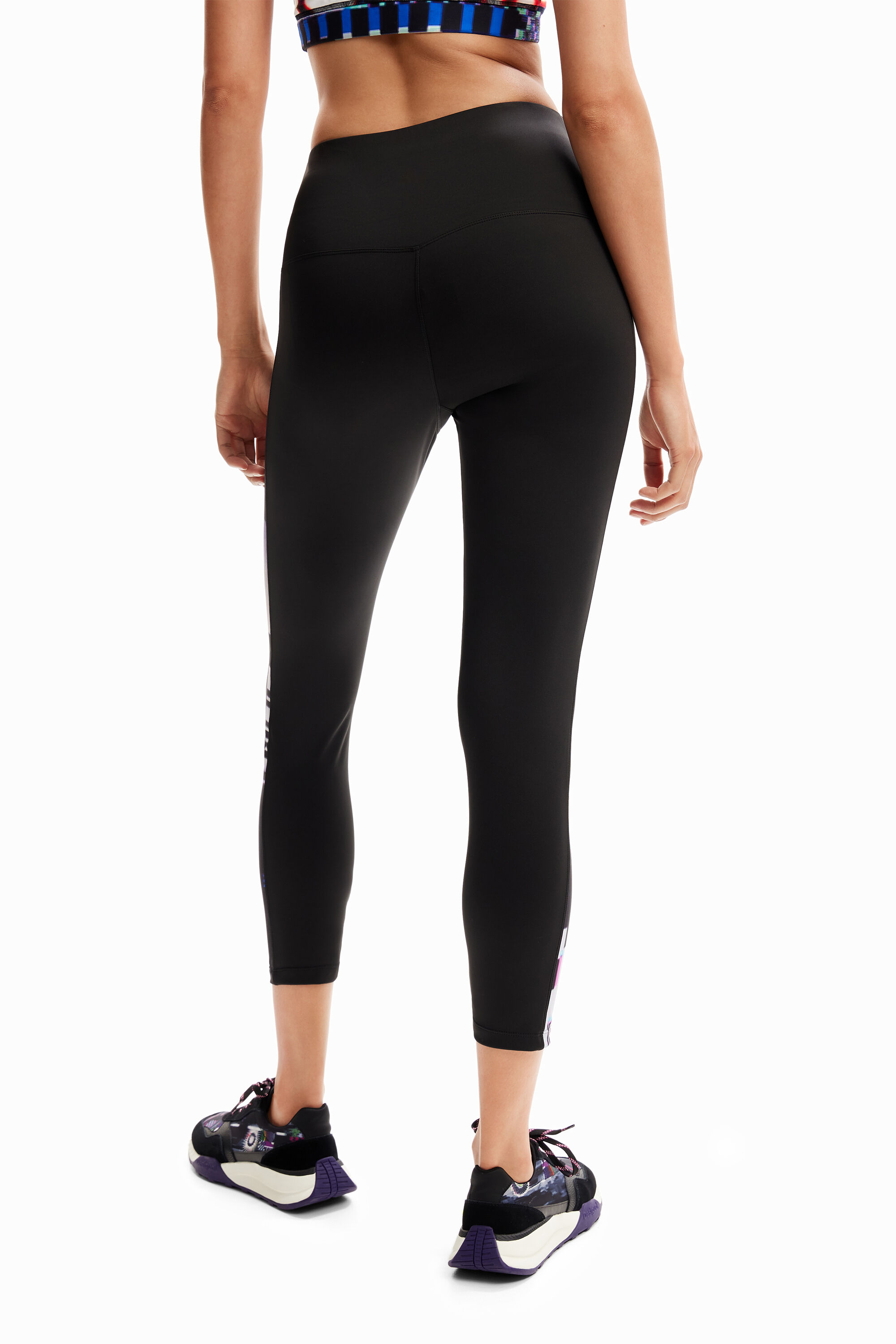 Calças legging esportivas Glitch Lisos