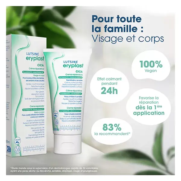 Lutsine Eryplast Cica Creme Reparador Vegano 100ml