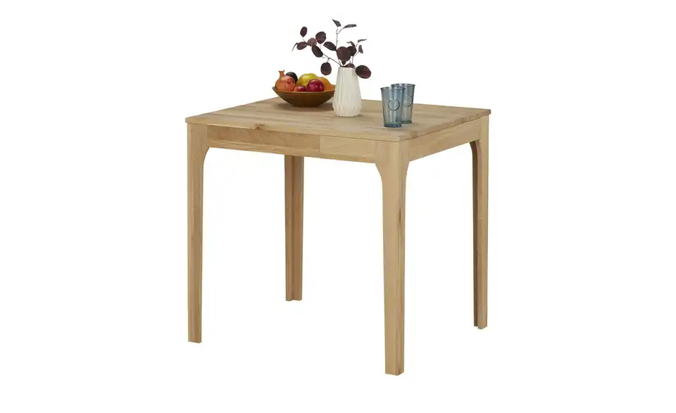 Ausziehbarer Esstisch 80 cm Wildeiche