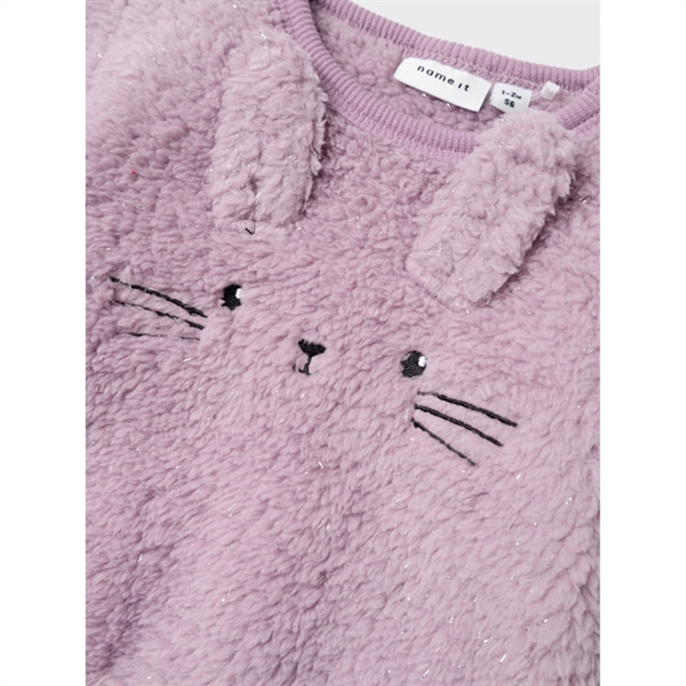 Lavender Mist Sasie Teddy Bluse - Name It