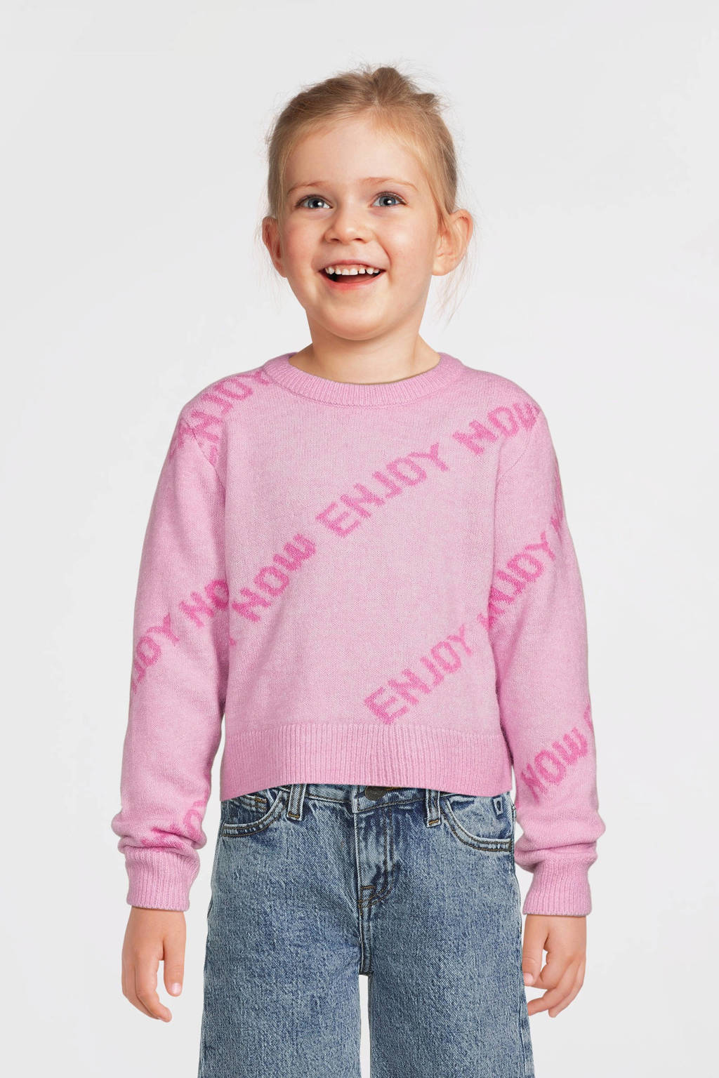 NAME IT gebreide trui roze