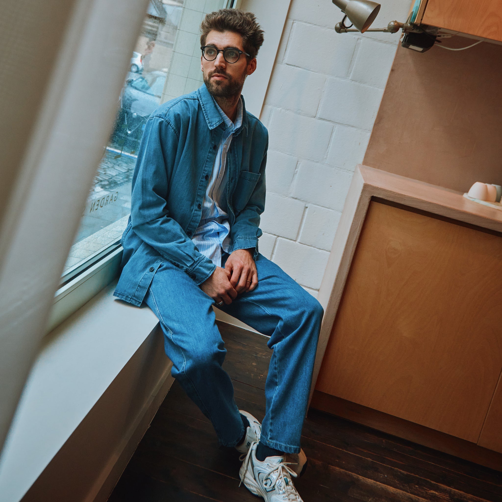 Adult Jeans Carotte Long Light Blue
