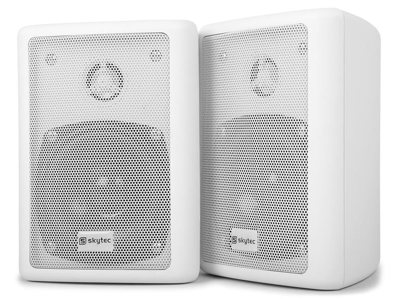 Skytec Installationslautsprecher ODS40W Set Weiss Lautsprecher-Paar für den Innenbereich