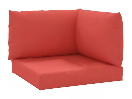 Coussins de palette 3 pièces rouge tissu oxford