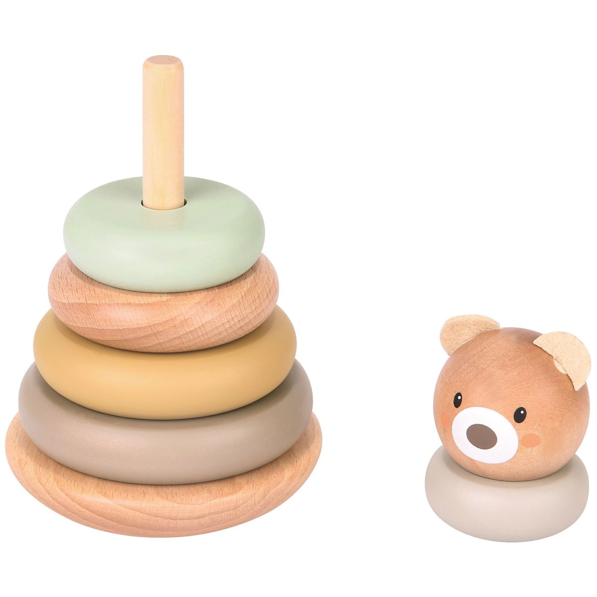 SpielbaSpielba   Steckturm Bär pastell