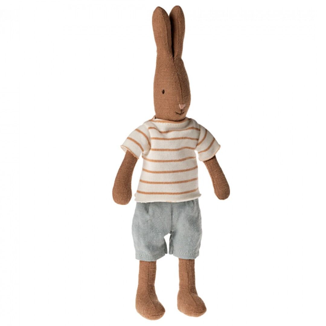 Maileg knuffelkonijn gestreept shirt - maat 1