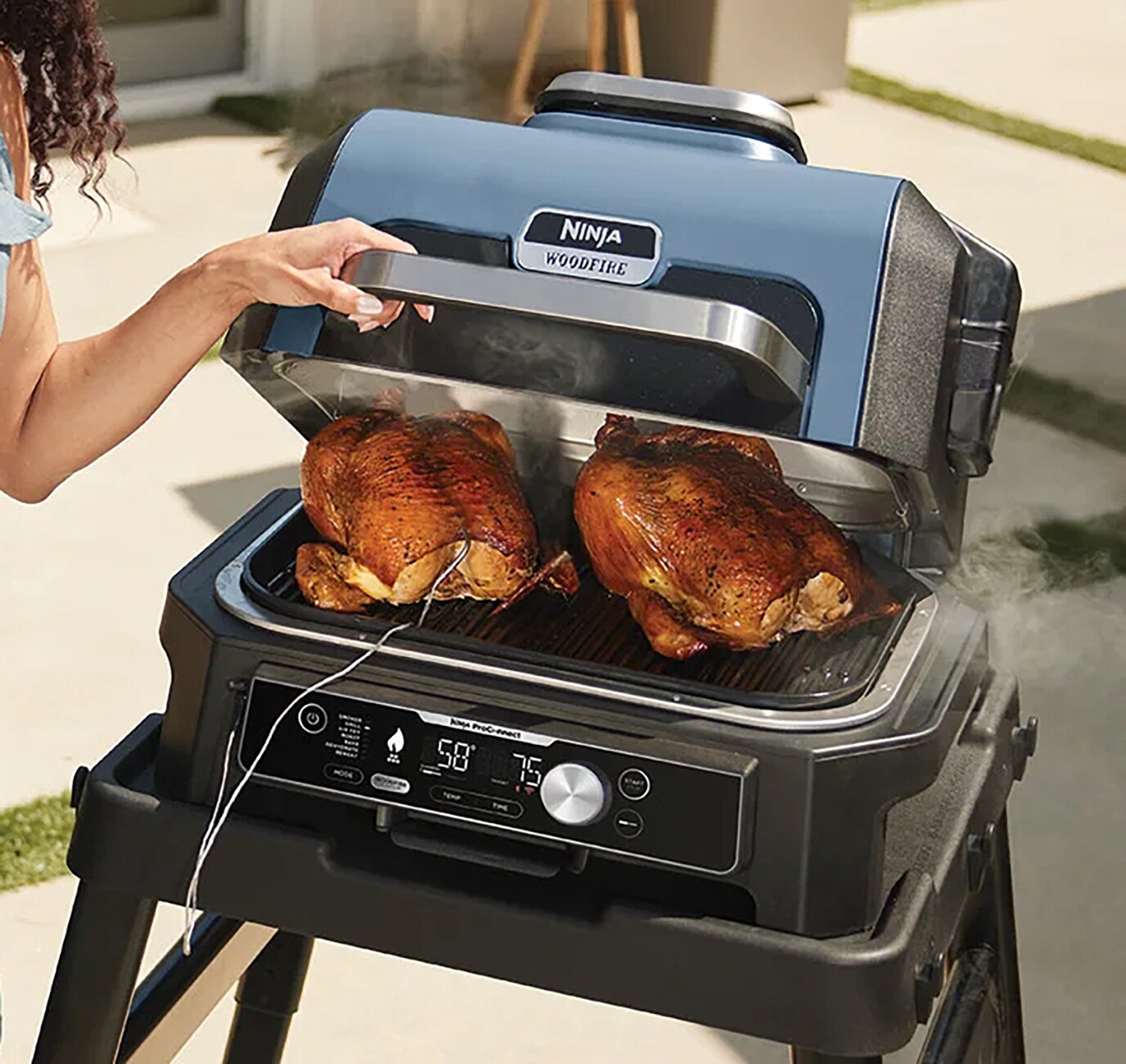 Ninja OG901EU Ninja Woodfire Pro Connect XL schwarz Elektrogrill