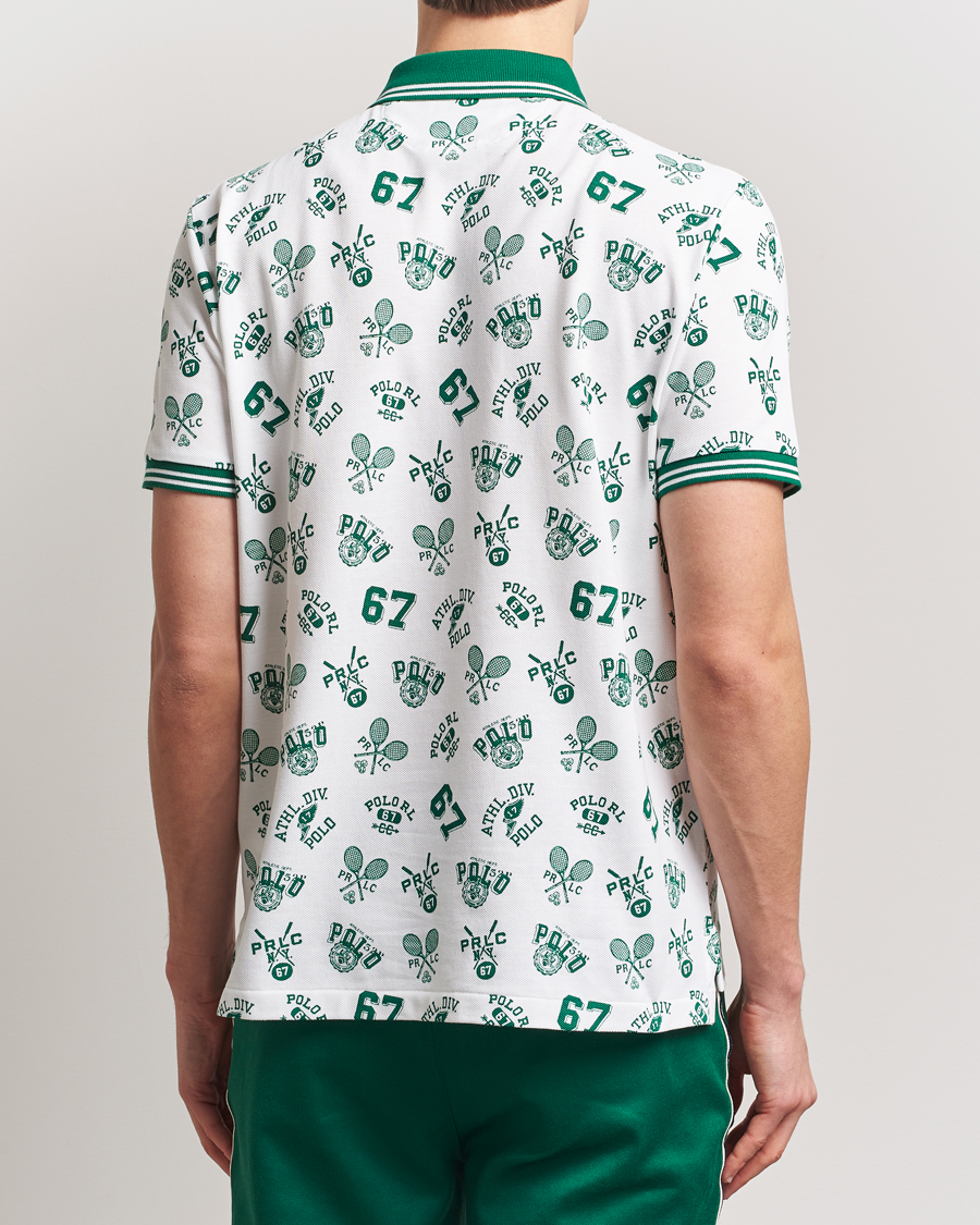 Polo Ralph Lauren Printed Mesh Polo Toss White