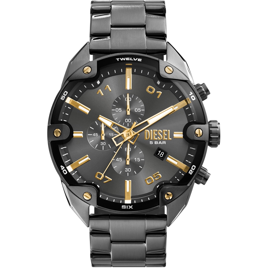 Diesel Spiked Chronograph Gunmetal