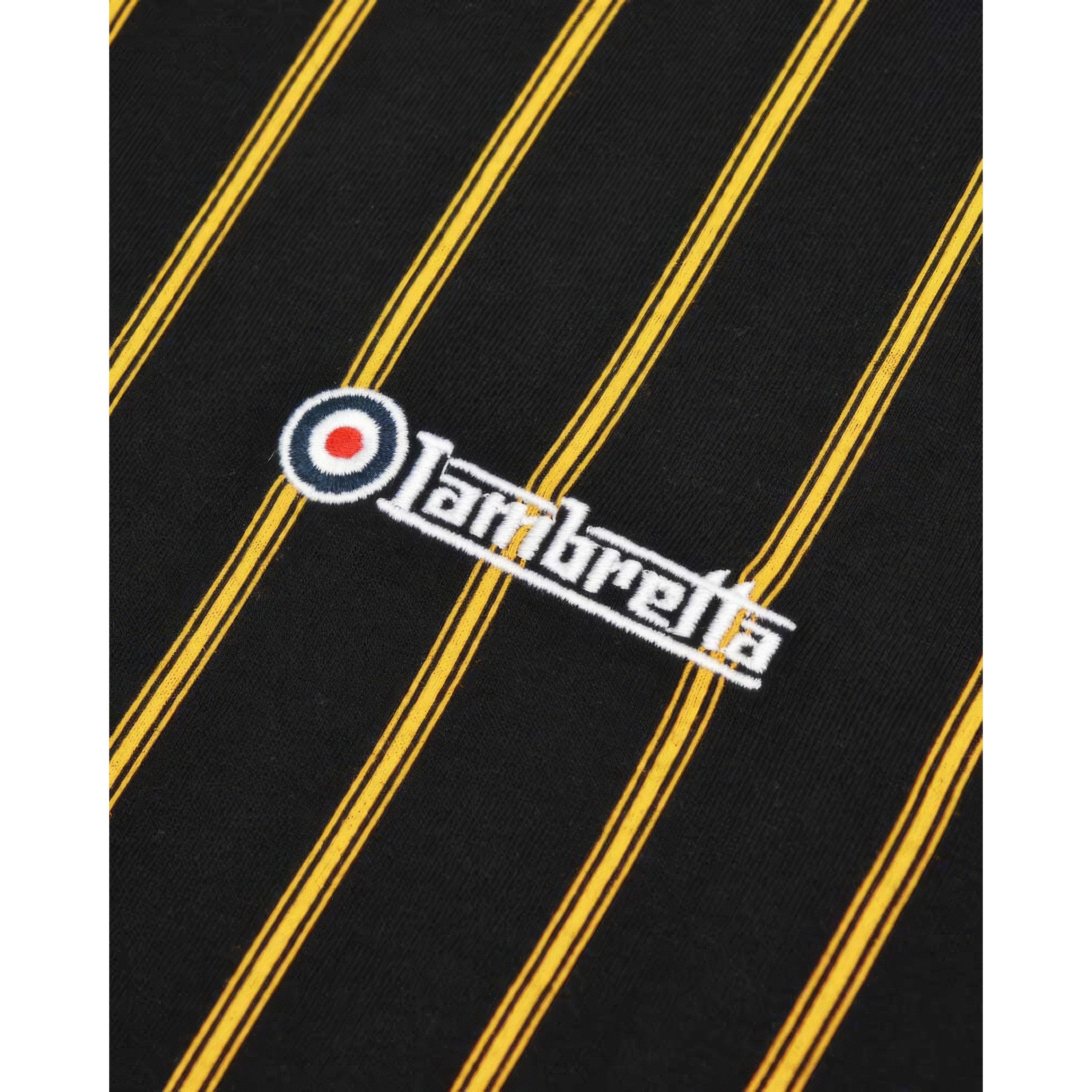 Lambretta Pinstripe Polo Shirt Mens