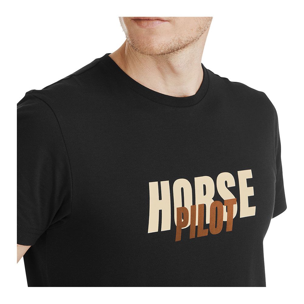 Horse Pilot TEAM - Tee-shirt Homme black